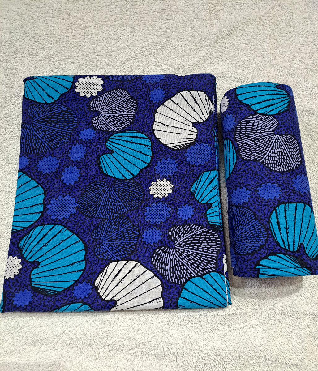 TR112  Vibrant African Ankara Print Fabric – 100% Cotton (6 Yards)