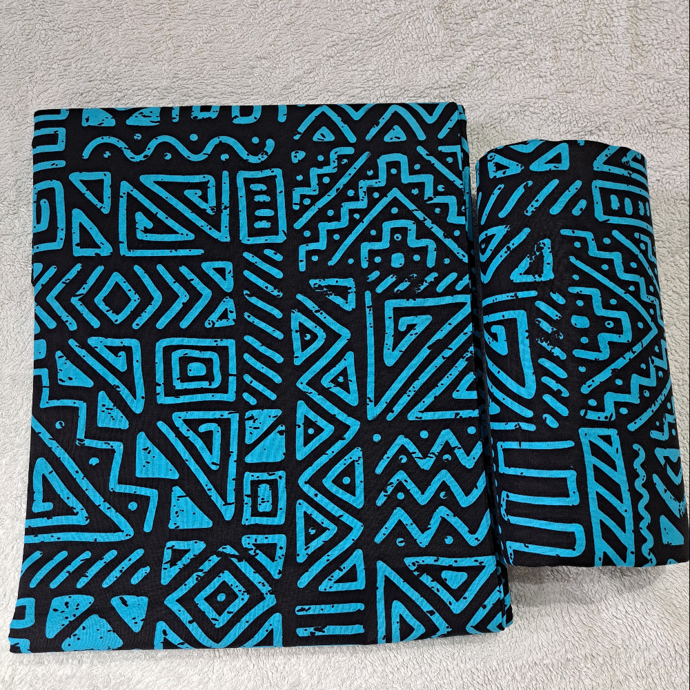 TR114 Vibrant African Ankara Print Fabric – 100% Cotton (6 Yards)