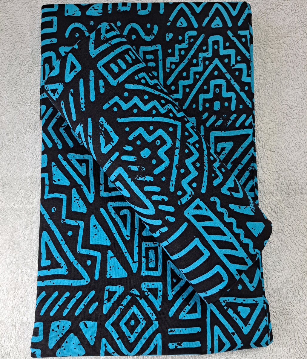 TR114 Vibrant African Ankara Print Fabric – 100% Cotton (6 Yards)