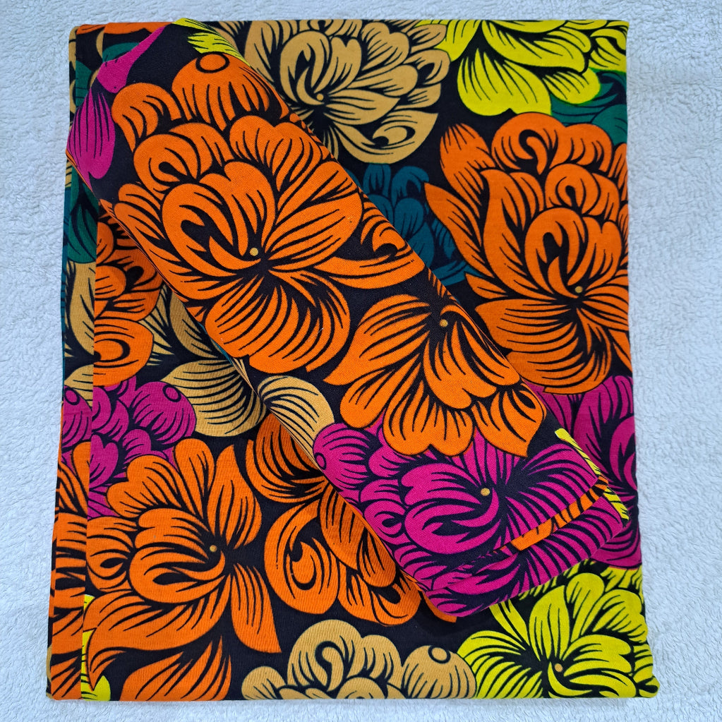 TR113 Vibrant African Ankara Print Fabric – 100% Cotton (6 Yards)
